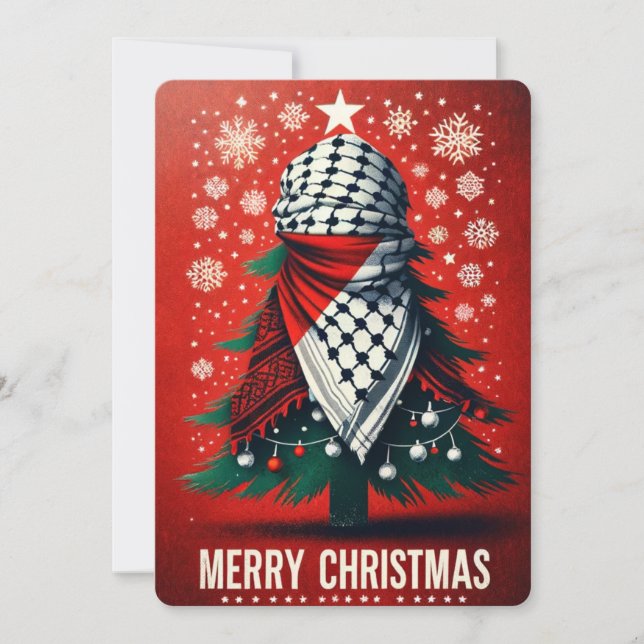 Carte de voeux de Noël PALESTINE (Devant)