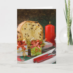 Carte de voeux de Noël Panettone