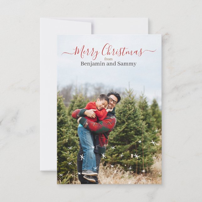 Carte de voeux de Noël personnalisée (Devant)