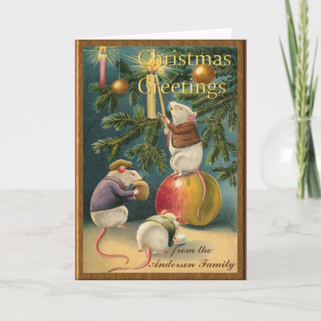 Carte de voeux de Noël personnalisée (Devant)