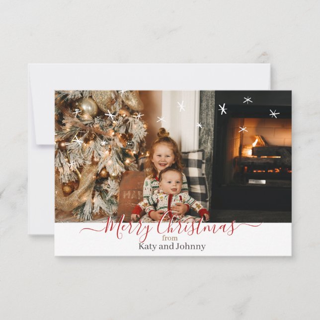 Carte de voeux de Noël personnalisée (Devant)