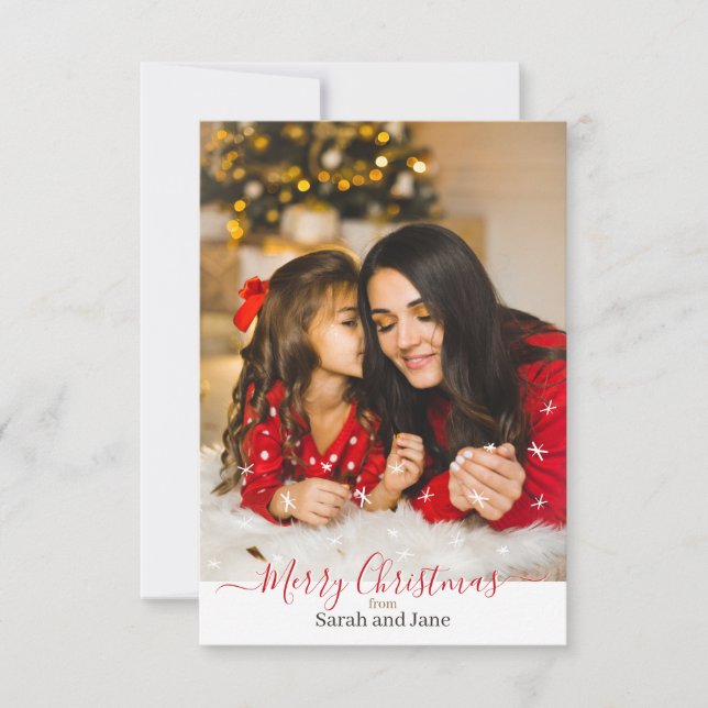 Carte de voeux de Noël personnalisée (Devant)