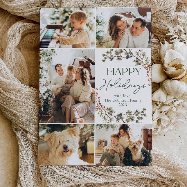 Carte de vœux de Noël photo de famille moderne (Créateur téléchargé)