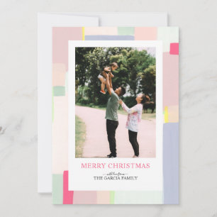 Carte de vœux de Noël photo de vacances d'art colo