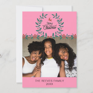 Carte de vœux de Noël Photographie de famille