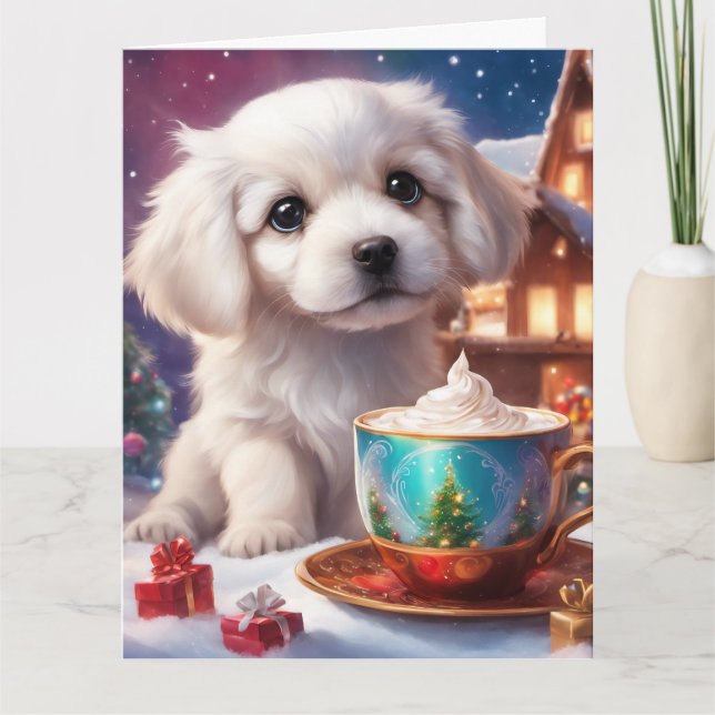 Carte de voeux de Noël pliée (Devant)