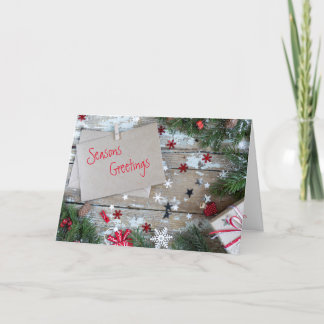 Carte de voeux de Noël pliée