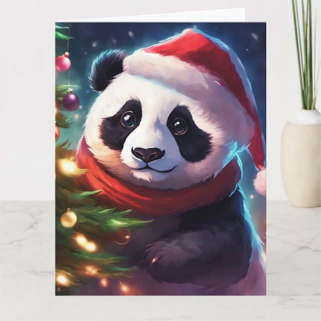 Carte de voeux de Noël pliée (Devant)