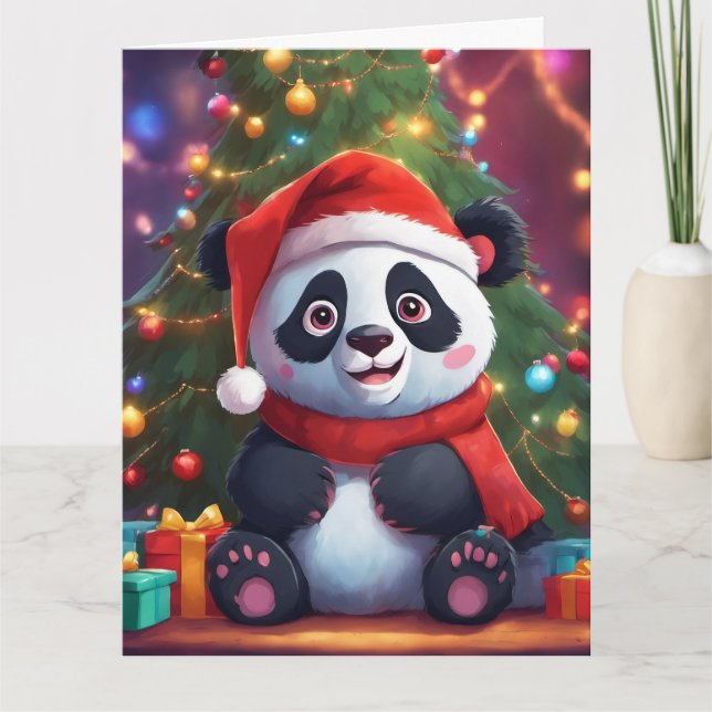 Carte de voeux de Noël pliée (Devant)