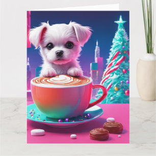 Carte de voeux de Noël pliée