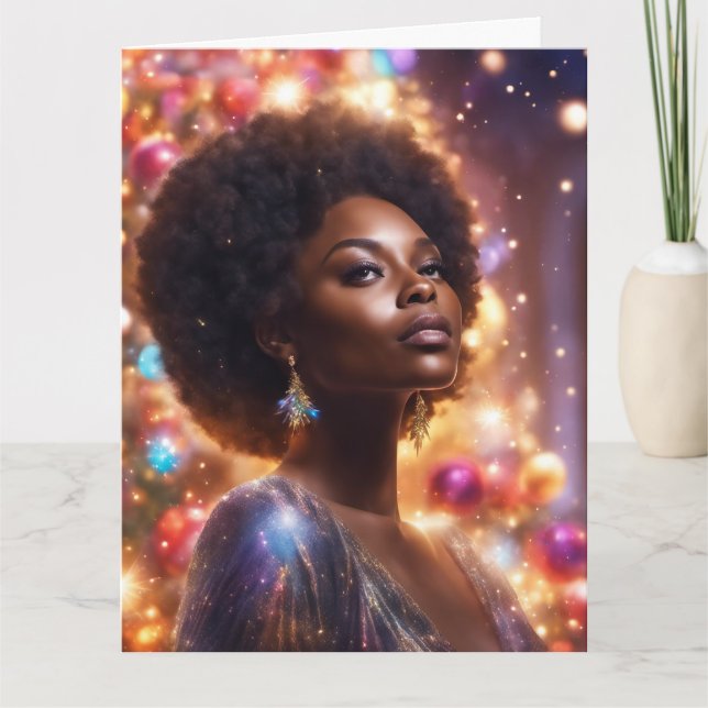 Carte de voeux de Noël pliée (Devant)