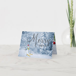 Carte de voeux de Noël pliée