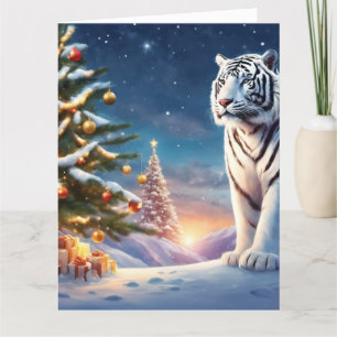 Carte de voeux de Noël pliée