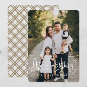 Carte de vœux de Noël pour famille Joyeux Tout