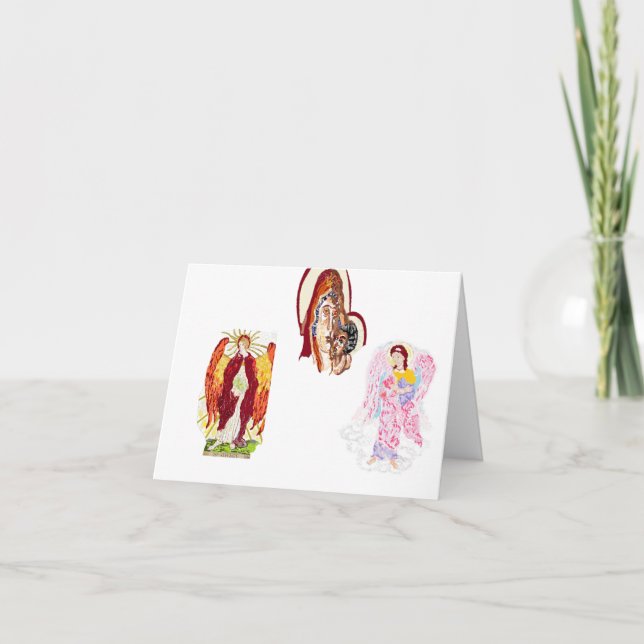 Carte de vœux de Noël : Religieuse (Devant)