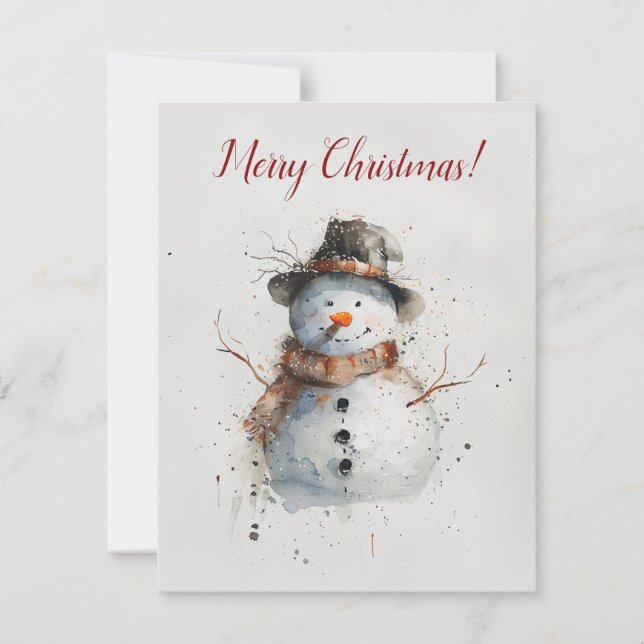 Carte de voeux de Noël rétro (Devant)