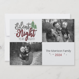 Carte de vœux de Noël Silent Night Yeah Right!