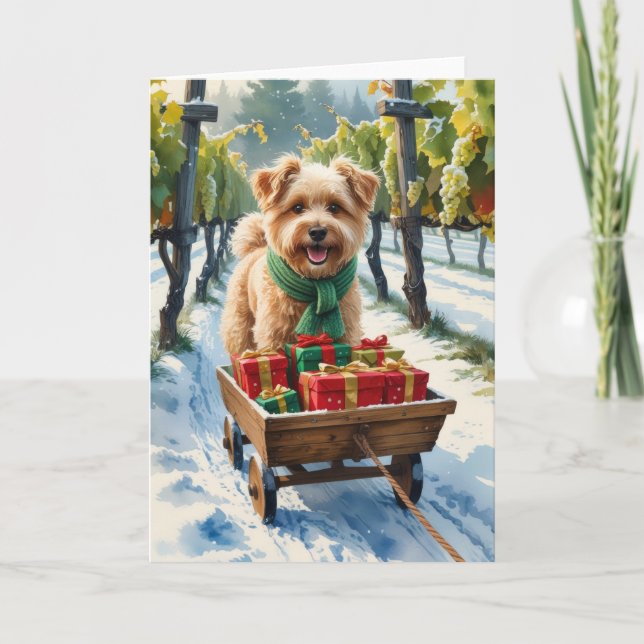 Carte de voeux de Noël Spinone Italiano Dog (Devant)