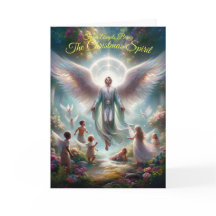 Carte de voeux de Noël Spirit pliée