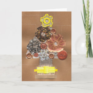 Carte de voeux de Noël Steampunk