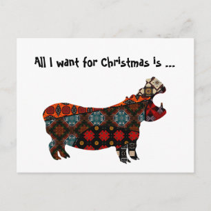 Carte de vœux de Noël Tout ce que je veux