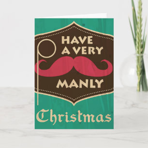 Carte de vœux de Noël très virile