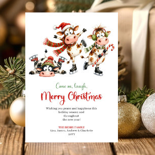 Carte de vœux de Noël unique et fantaisiste avec d
