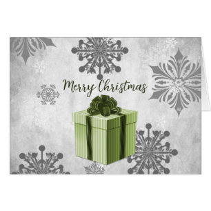 Carte de voeux de Noël verte