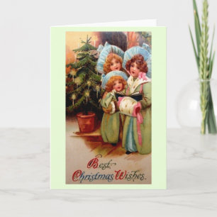 Carte de voeux de Noël victorienne