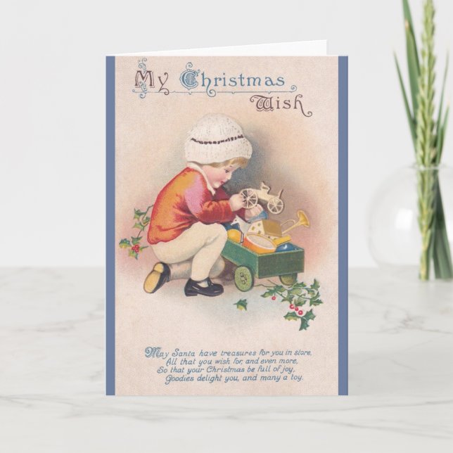 Carte de voeux de Noël victorienne (Devant)
