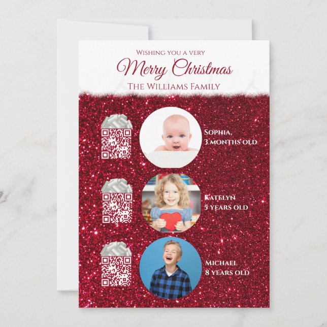 Carte de voeux de Noël vidéo et photo - (Devant)