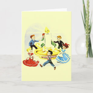 Carte de voeux de Noël Vintage