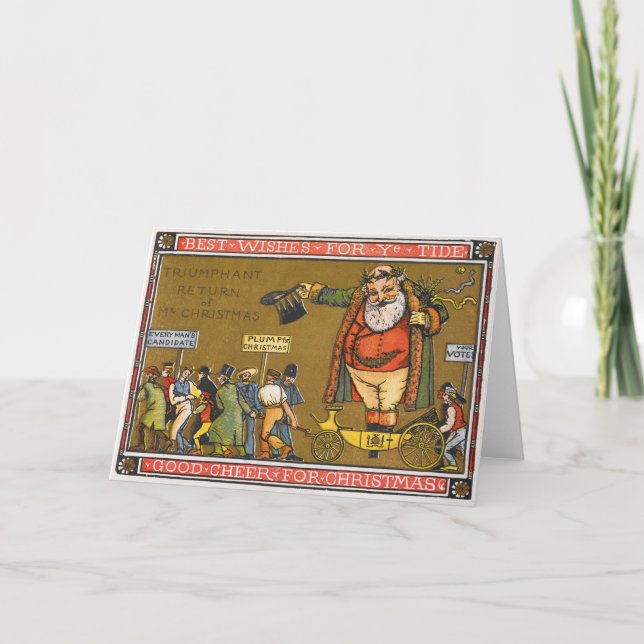 Carte de voeux de Noël Vintage (Devant)