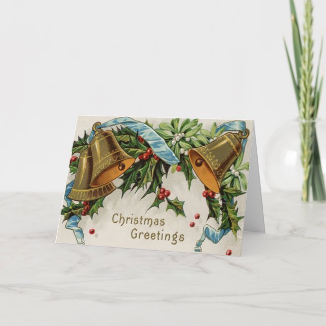Carte de voeux de Noël Vintage (Devant)