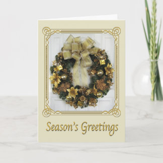 Carte de voeux de Noël Wreath