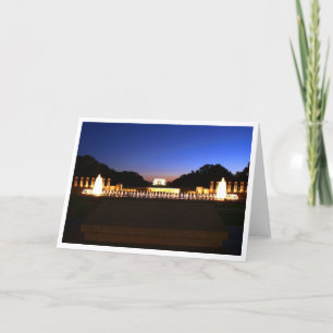 Carte de voeux de note/du Lincoln Memorial