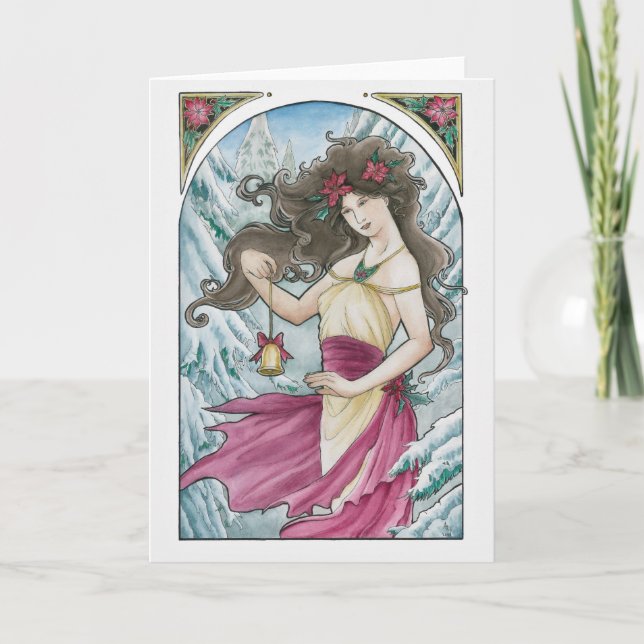 Carte de voeux de Nouveau de vacances (Devant)