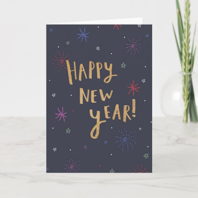 Carte de vœux de Nouvel An  (Devant)