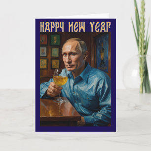Carte de vœux de Nouvel An de Vladimir Poutine rus