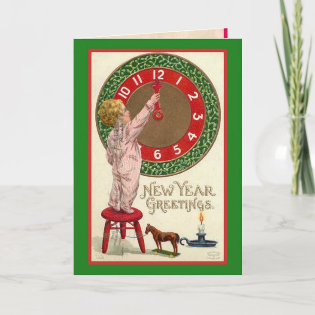 Carte de voeux de nouvelle année (Devant)
