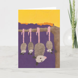 Carte de voeux de "opossums"