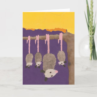Carte de voeux de "opossums"