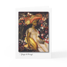 Carte de voeux de Page di Fungi Tarot