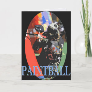 Carte de voeux de Paintball