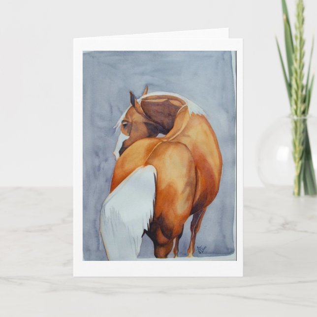 Carte de voeux de palomino (Devant)