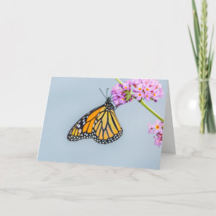 Carte de voeux de papillon de monarque