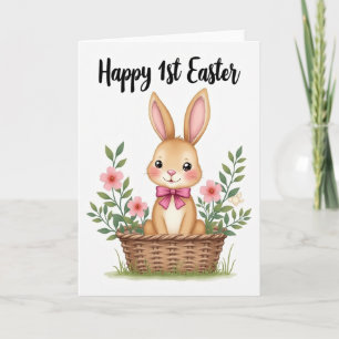 Carte de vœux de Pâques Bunny First