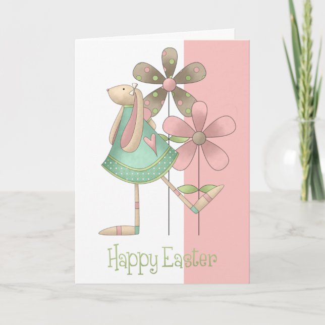 Carte de voeux de Pâques de printemps (Devant)