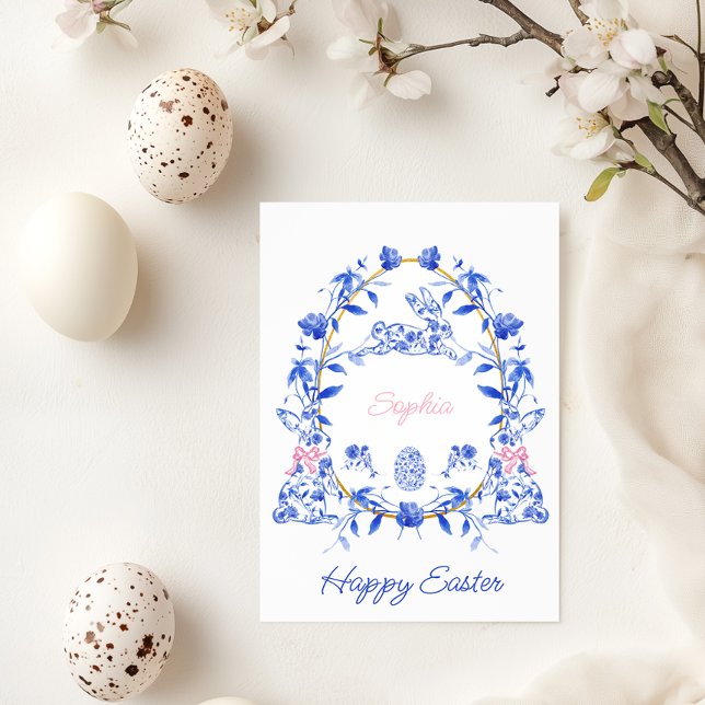 Carte de voeux de Pâques de Toile De Jouy (Créateur téléchargé)