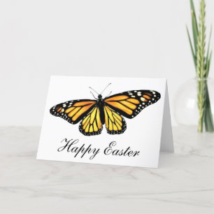 Carte de voeux de Pâques - Papillon Monarque